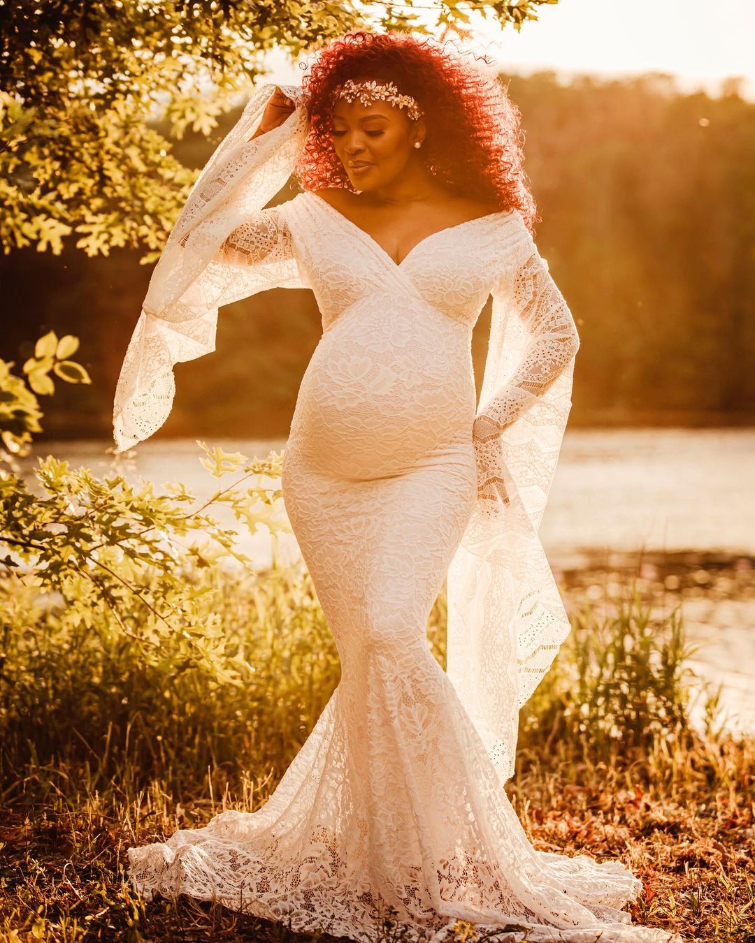 Photo courtesy: Kambua showing off her pregnancy on Instagram