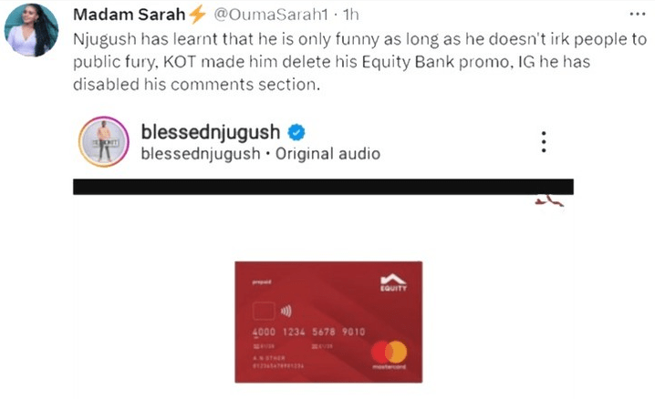 Njugush Equity Bank