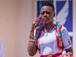 Akothee on the phone