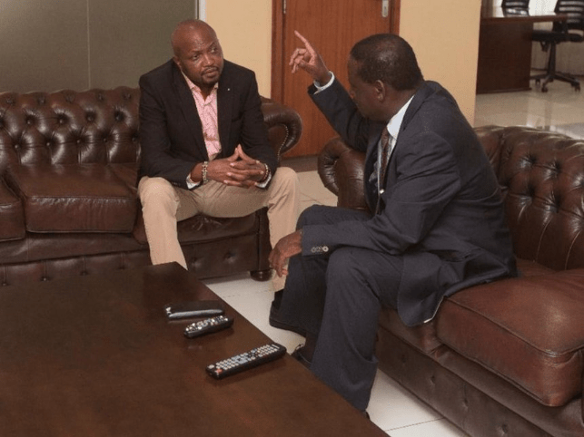 Moses Kuria meeting Raila Odinga
