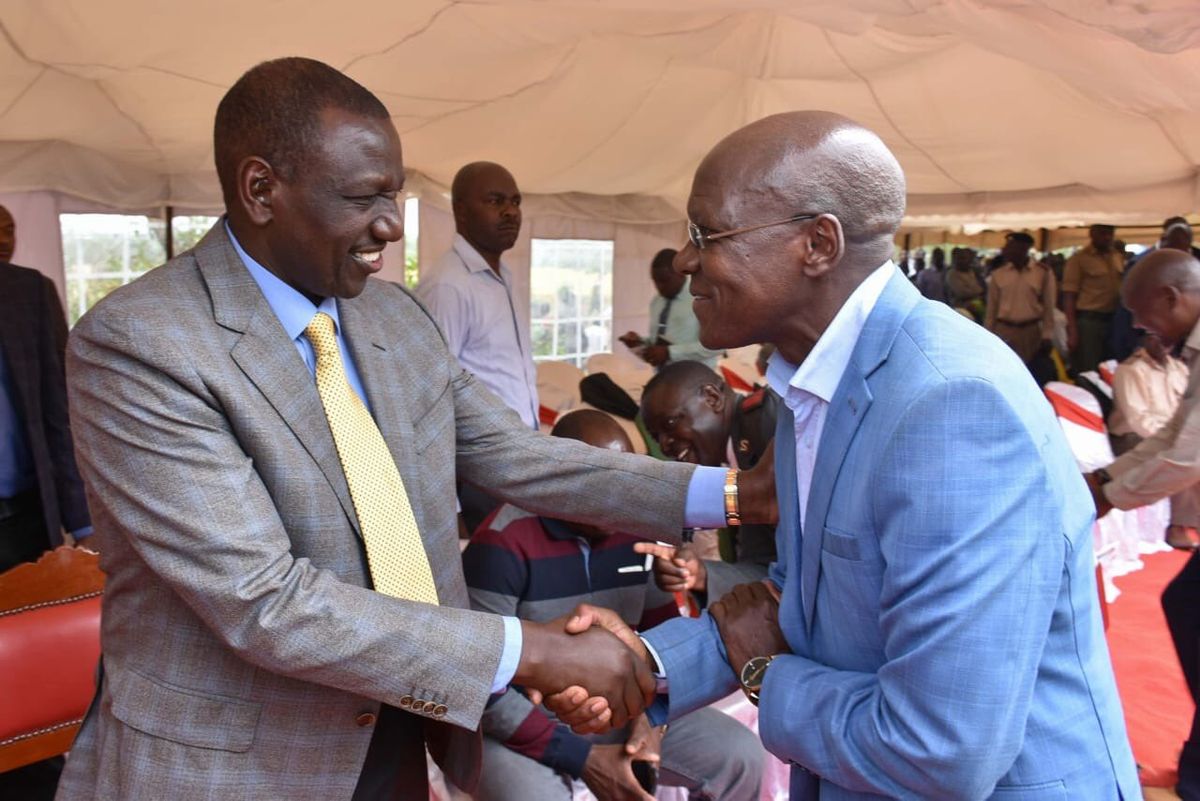 Boni Khalwale with William Ruto in the past