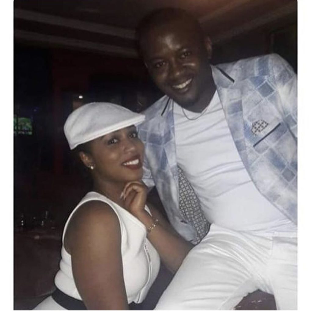 Diana Marua with one of the members of the Boys Club
