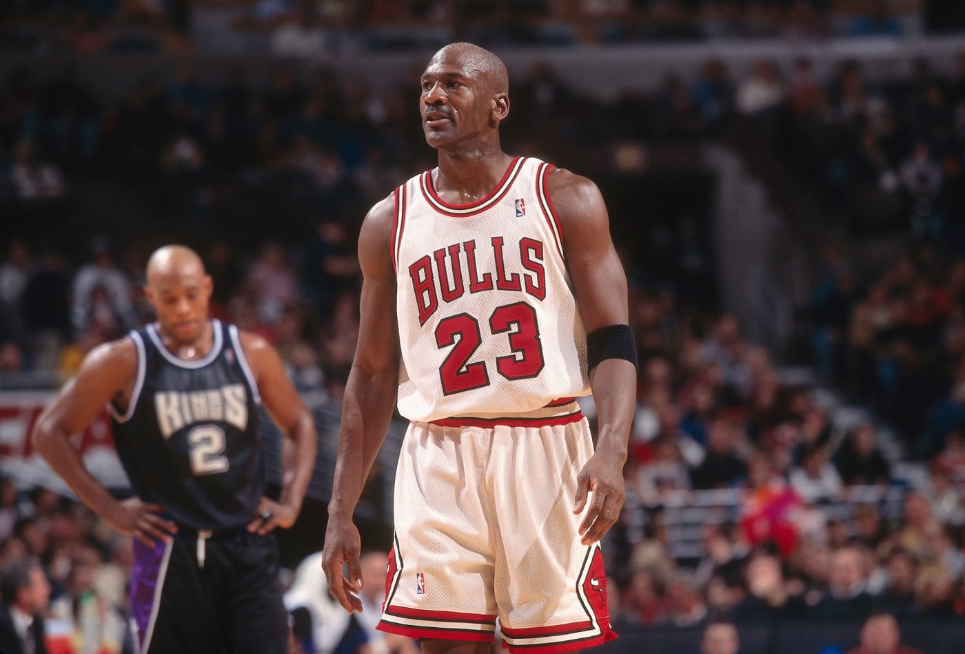 Michael Jordan on the court