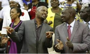 Moses Kuria and William Ruto together