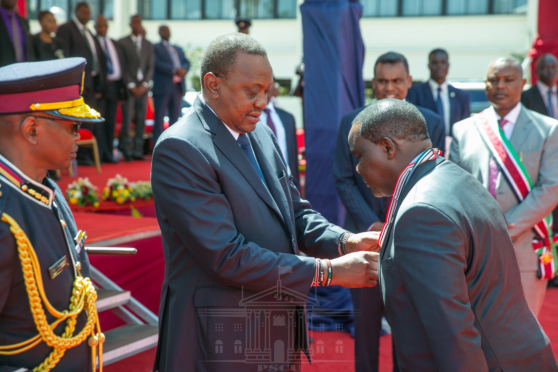 President Uhuru Kenyatta and Interior CS Fred Matiang'i