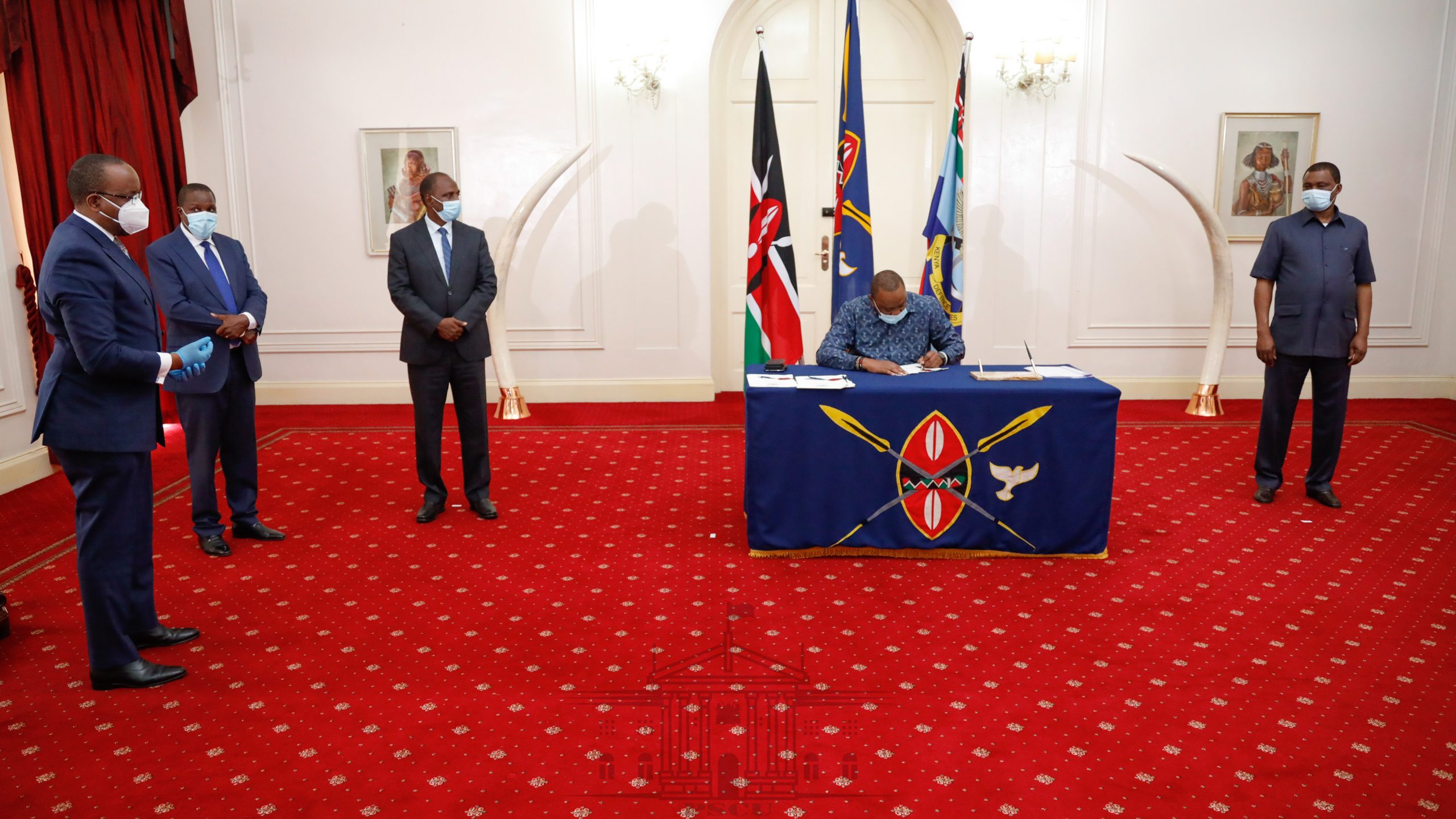 Uhuru Kenyatta at State House