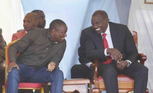 William Ruto with Kimani Ichung'wah