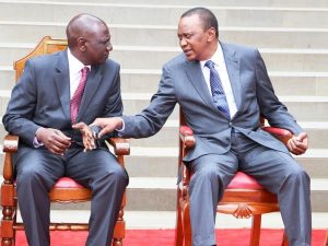 William Ruto with Uhuru Kenyatta in the past