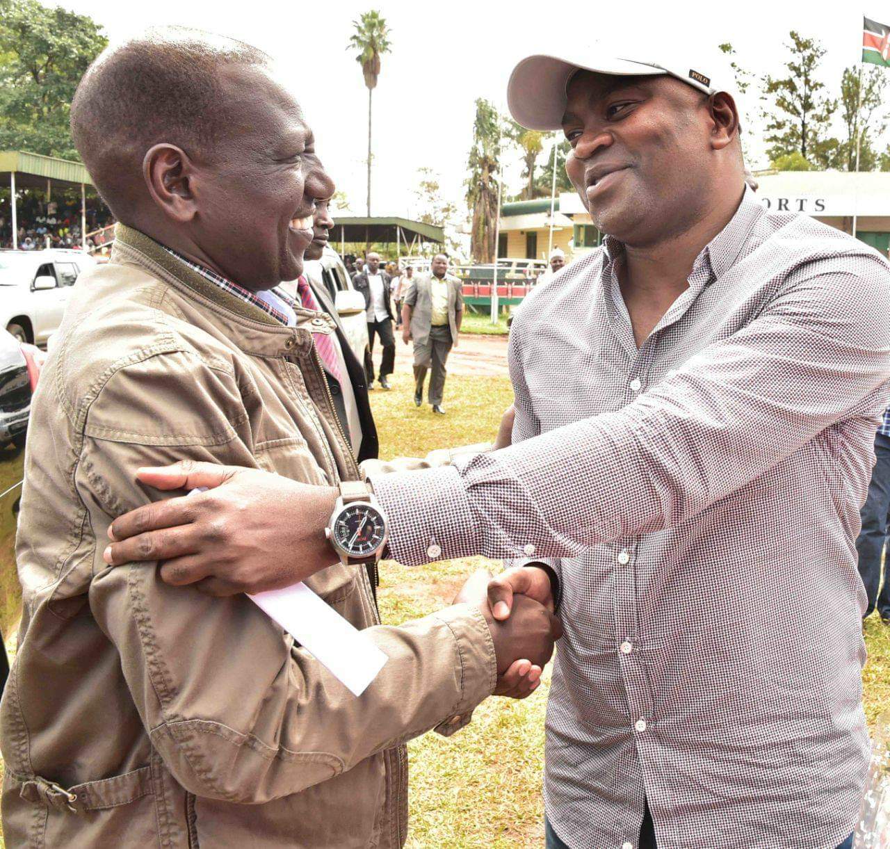 Rashid Echesa with William Ruto in the past