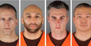 This combination of file photos provided by the Hennepin County Sheriff's Office in Minnesota on Wednesday, June 3, 2020, shows Derek Chauvin, from left, J. Alexander Kueng, Thomas Lane and Tou Thao.
