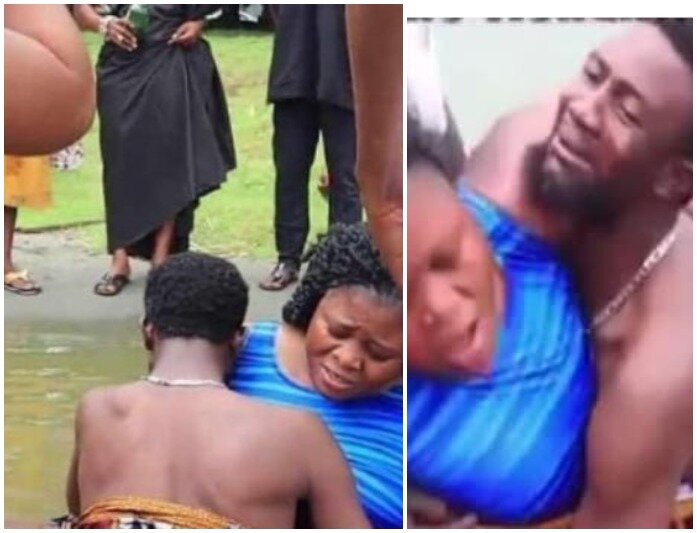 Viral Video Of Cheating Ghanaian Couple Who Get Stuck While Making Out In Lake Bosomtwi 