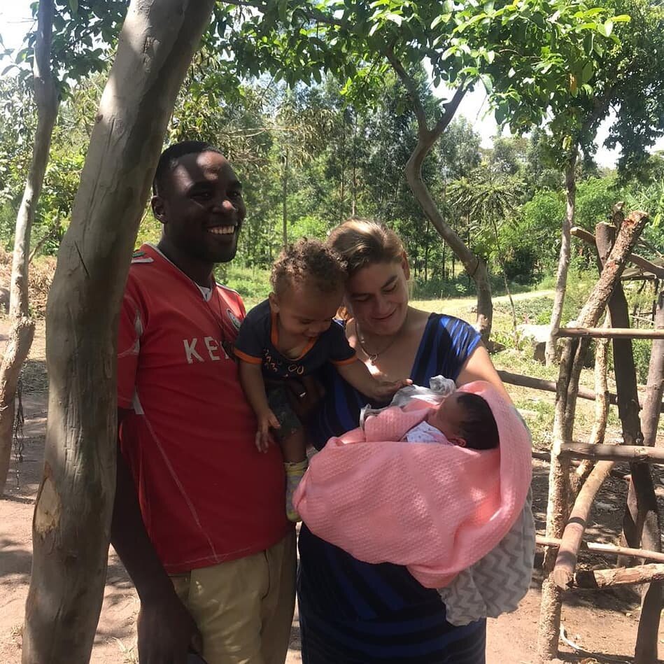 Albert Wanyonyi and Carey Joy with their two children