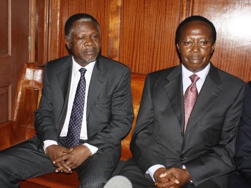 Samuel Gichuru (right) and Chris Okemo