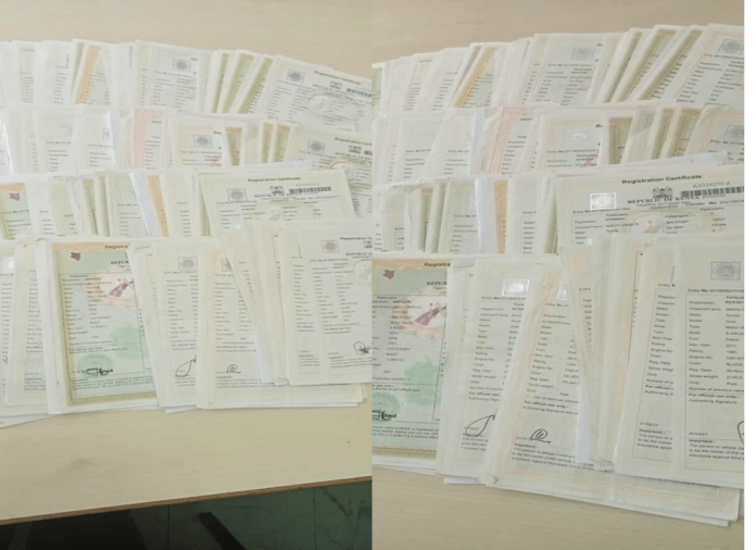 Over 450 Stolen Genuine Vehicle Logbooks Recovered At Nairobi's Cyber Cafe