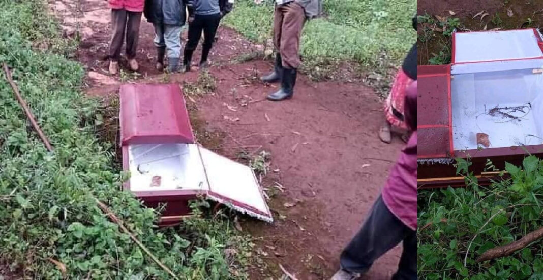 Kisii Witches Exhume A Dead Kid, Eats The Body Then Throws Coffin Near A River