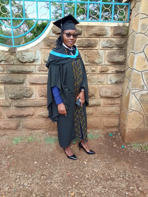 Kwamboka graduated with a degree in Education