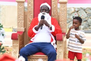 Newest Santa In Town! Raila Odinga Excites Netizens After Stepping Out In Santa's Attires