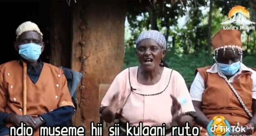 Video Of An Old Woman Cursing Ruto's Wheelbarrow Symbol Causes Panic In UDA