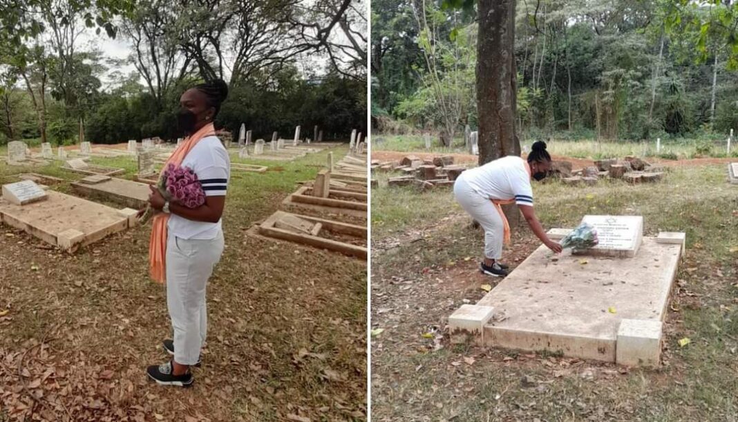Strange Things Sarah Wairimu Did At The Grave Of Late Husband Tob Cohen