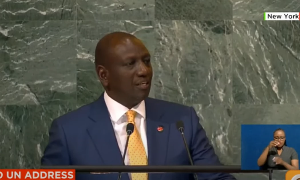 Key Evidence Proving That President Ruto Read His Speech From A Teleprompter At The UN General Assembly
