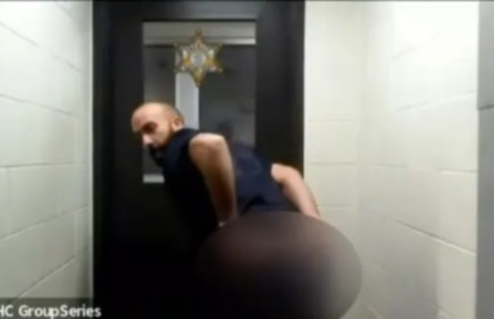 Drama as suspect pulls down his trousers and exposes his buttocks to judge 