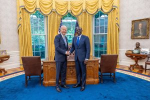 President William Ruto and Joe Biden at the White House on Thursday May 23, 2024. PHOTO/ PCS.
